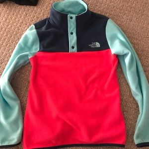 Girls North face fleece pullover